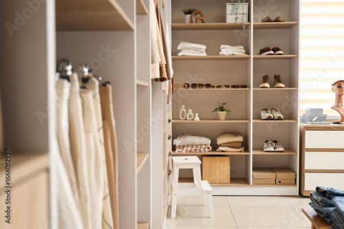 Shelves with stylish access...