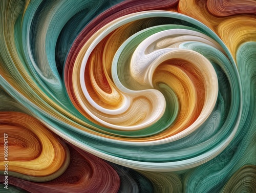 Modern Art Elegance: Swirling Colors and Geometric Patterns Abstract Background