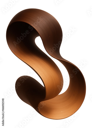 Abstract element with a gradient in shades of brown and tan