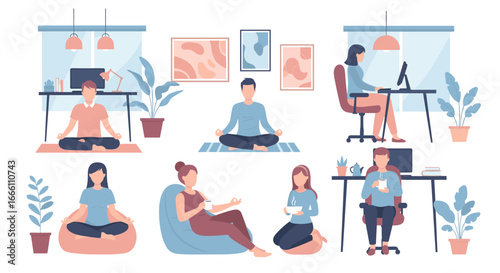 Embrace self-care with mindful meditation, relaxing bath, and journaling for ultimate wellness