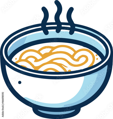 Noodle soup clip art