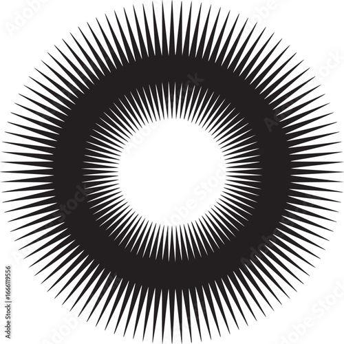 Modern abstract sunburst design element that grabs attention for your bold graphic projects now