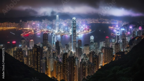 Wallpaper Mural Night cityscape panorama Torontodigital.ca