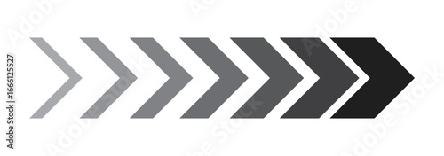 colourful arrow. dynamic moving arrow representing speed, acceleration, fast. transparent png and vector illustration. EPS 10.