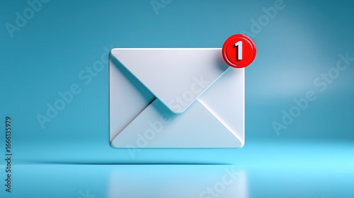 New message notification icon illustration