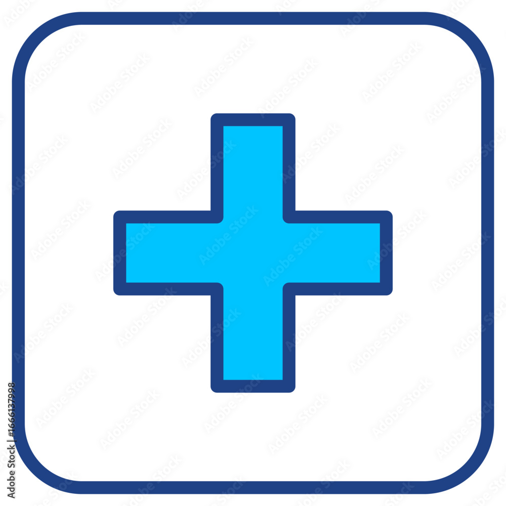 Obraz premium Add Simple Vector Icon Collection