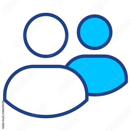 Friends Simple Vector Icon Collection