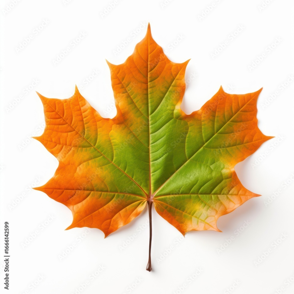 Obraz premium Vibrant autumn maple leaf