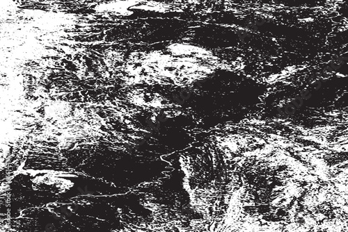 Grunge Concrete Wall Texture - Black and White Distressed Surface