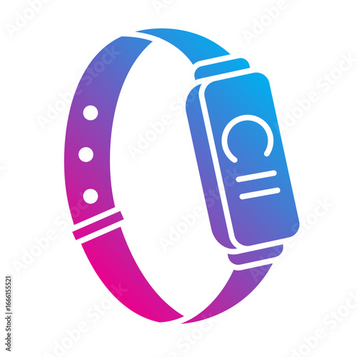 Smartwatch wearable gadget Flat Gradient icon