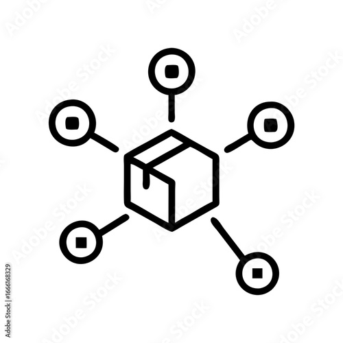 Logistics Network Icon