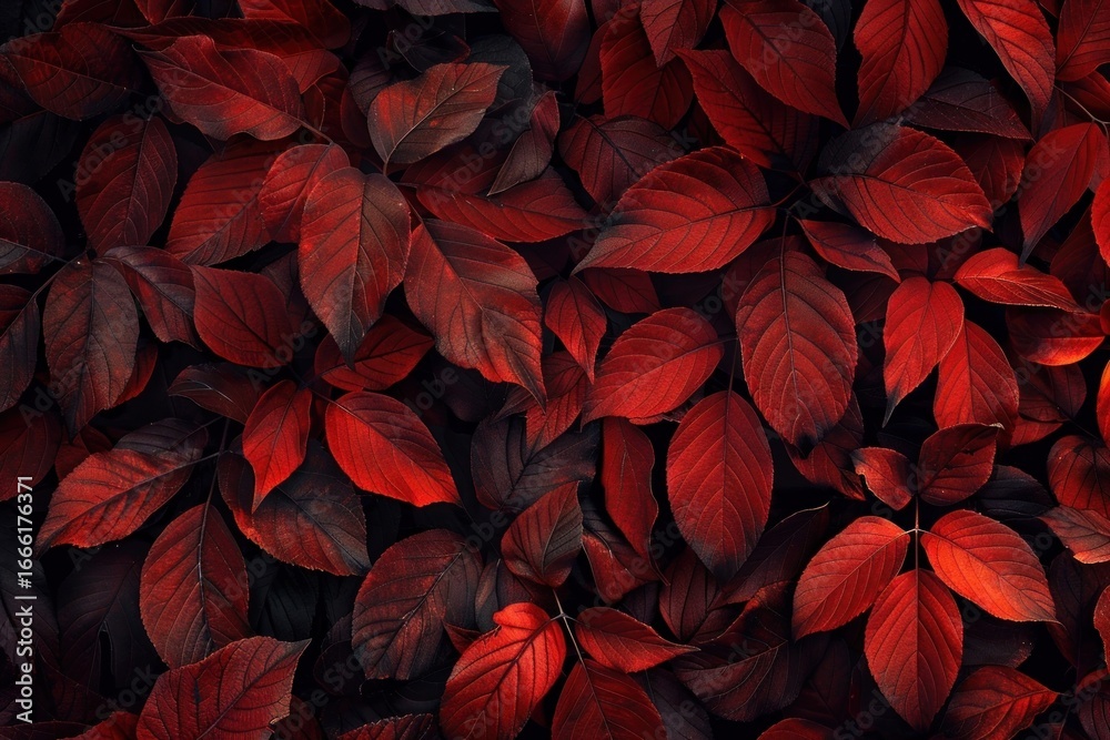 custom made wallpaper toronto digitalRed leafy texture wallpaper nature plant backgrounds.
