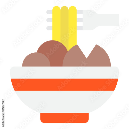 Bakso Meatball Vector Icon