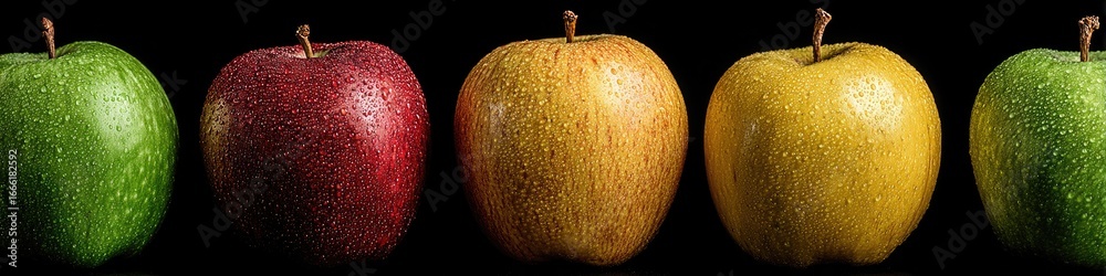 Fototapeta premium Apples in a Row