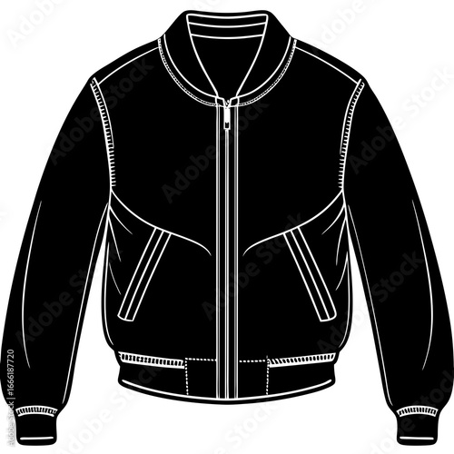 vector illustration of a jacket
