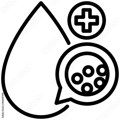 colesterol icon isolated on white background. vector illustration icon for medical checkup