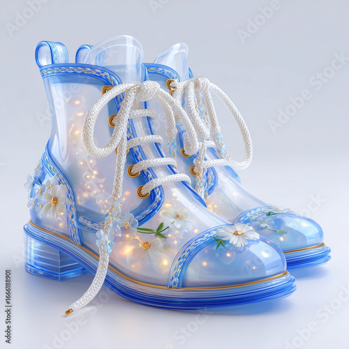 pair of winter boots