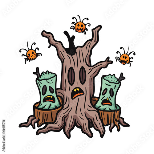 vector illustration of a halloween