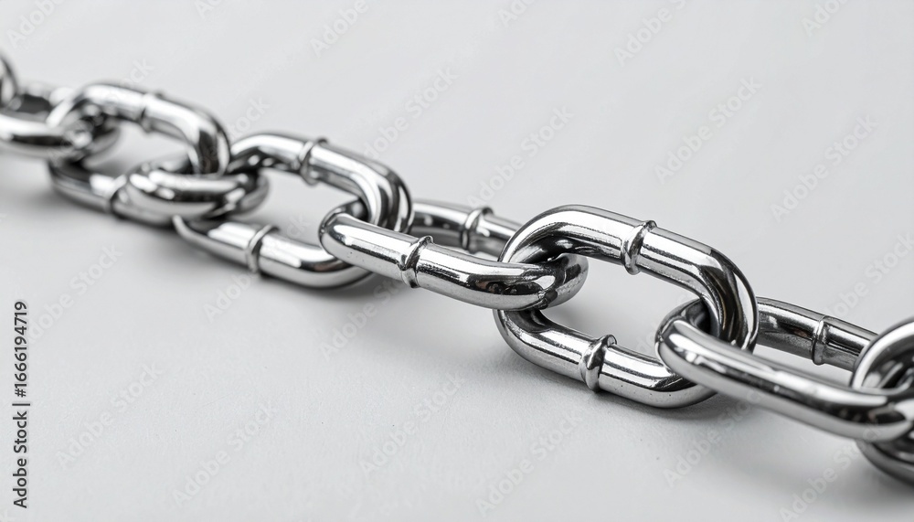 Obraz premium metal chain link