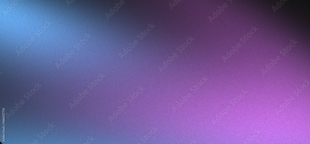 Fototapeta premium Blue black and purple gradient background with soft grain texture and abstract glowing effect for poster header