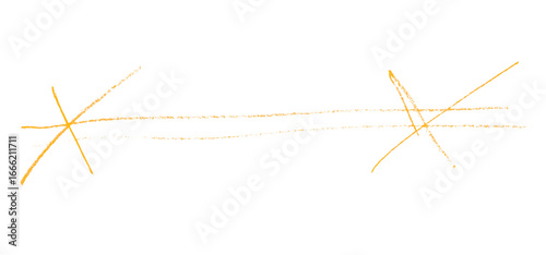 Yellow pencil hand writing rhythm set on transparent background
