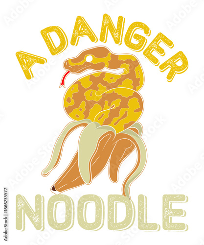 A Danger Noodle Funny Snake Design