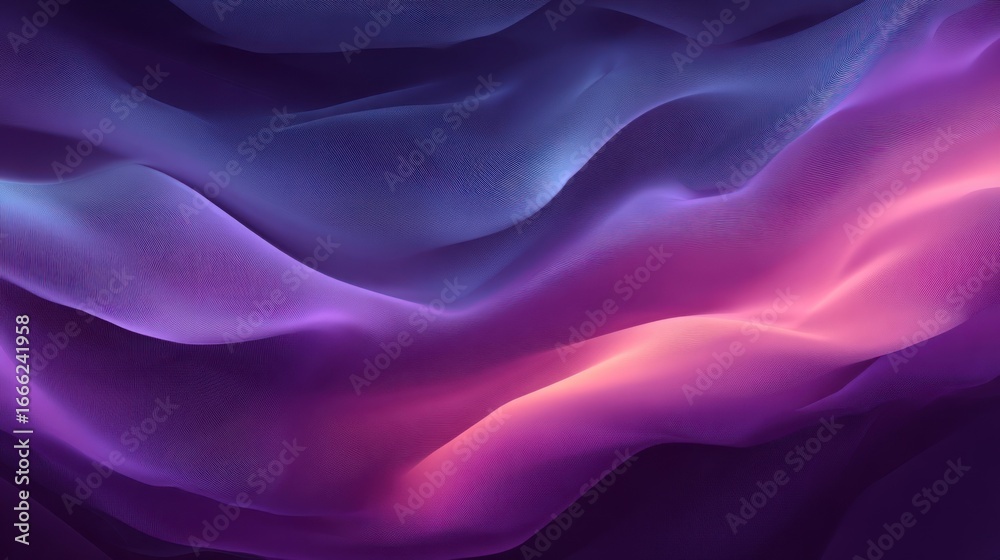 Obraz premium Shiny flowing purple satin and silk fabric backdrop