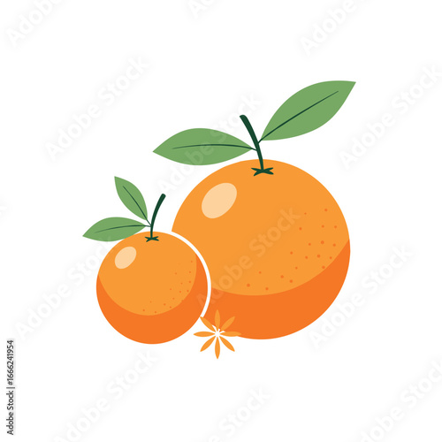 Fresh vibrant oranges with green leaves, perfect for healthy eating, food blogs, and commercial uses