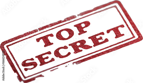 A bold red 'TOP SECRET' stamp on a white background, conveying secrecy and confidentiality.