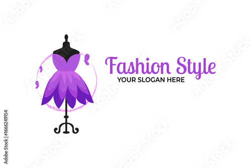 Monochrome Bridal Gowns Boutique Logo Ideas, Sign, Icon, Mannequin, Fashion, Beautiful Bride, Boutique Bridal Logo Illustration Vector Design	