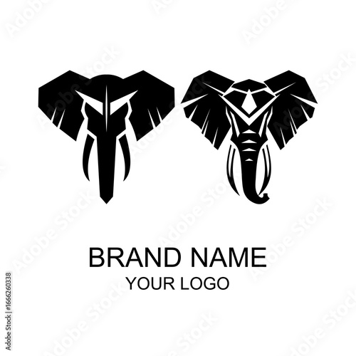 elephant black head.eps