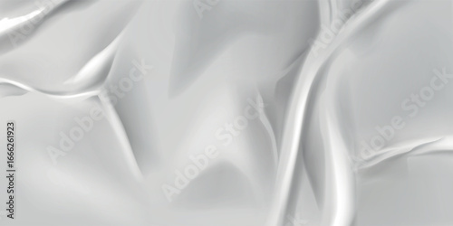 minimalist White Paper Texture background. Crumpled white paper abstract shape background with space paper for text. vector art