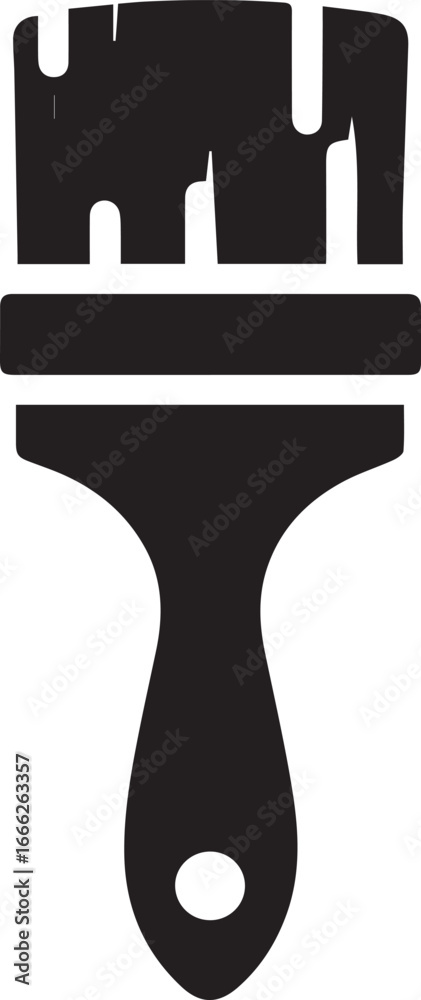 Obraz premium Paint brush icon. vector isolated on white background