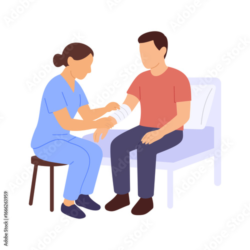 Dressing, Covering wounds for healing and protection