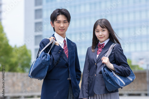 高校生のポートレート