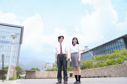 高校生のポートレート
