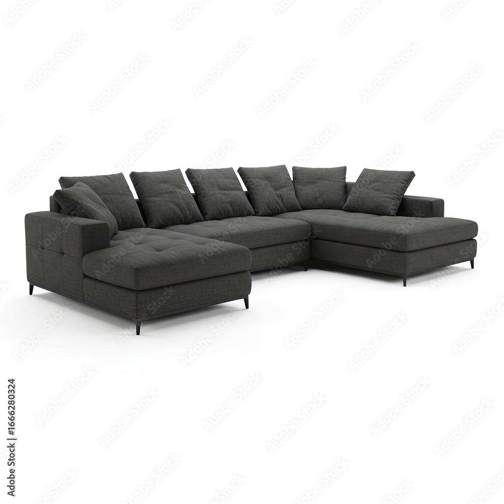 Obraz premium sofa isolated on white background