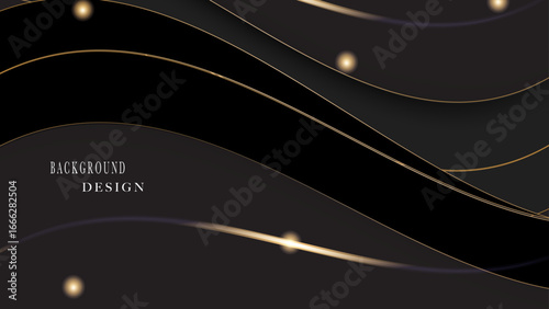 Black gold luxury vector design modern
