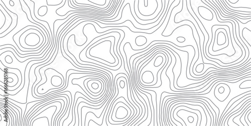 abstract topographic wave line black, white line map texture. geometric discovery mounted location counter grid map background.White wave paper curved reliefs abstract background. The topographic map.