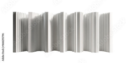 Abstract wavy vertical forms in grayscale
