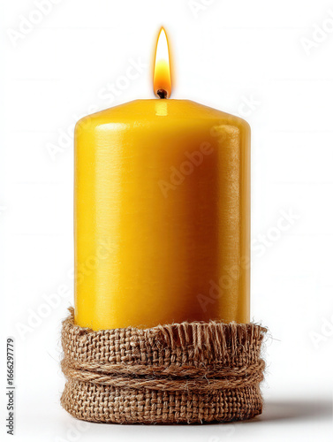 candle isolated on white