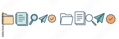 Vector art of efficient document and communication organization