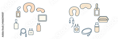 Essentials for comfortable travel with travel accessories and items