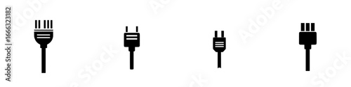 Different styles of electrical connectors displayed against a white background for comparison and identification