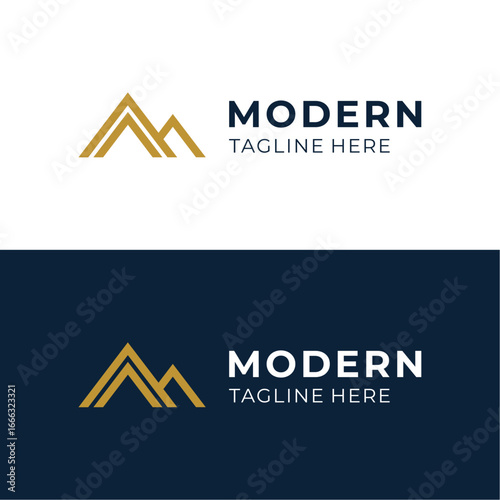 Free Download Modern Mountain Logo Template - GFXLoad