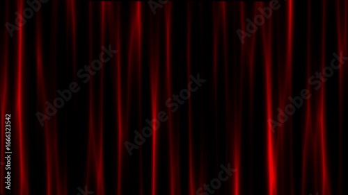 Red curtain waves motion graphics with plain black background
