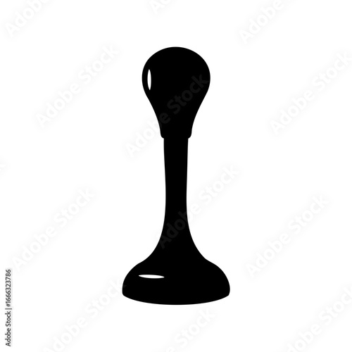 Silhouette of a gear-shift-knob