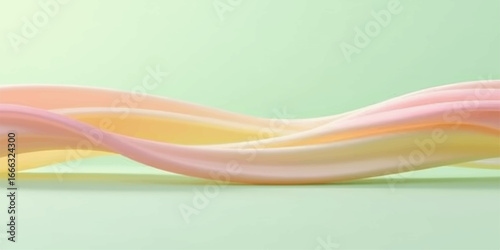 Abstract background with a colorful flow of curved lines and orange waves creates a dynamic and vibrant wallpaper design