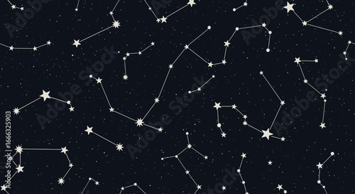 Celestial tapestry of cosmic connections a stellar display of constellations across the endless night sky