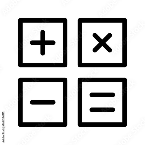 calculating line icon
